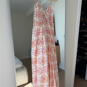 Hill House Floral Maxi Dress - Pink and Yellow